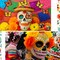 90 Pcs Day of The Dead Decorations Marigold Flower (Red, Yellow, Orange) 11.02"D x 11.02"W x 1.57"H